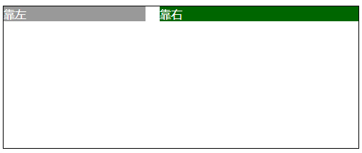 html左右布局