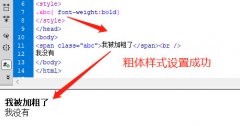 font-weight字体粗体_字体加粗CSS样式