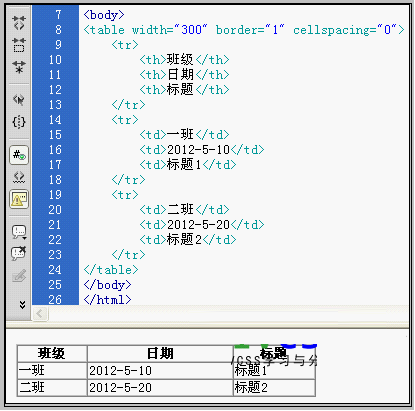 table布局案例截图