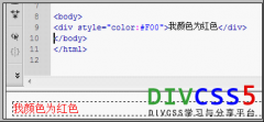 DIV字体颜色