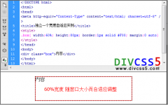 独行DIV自适应宽度布局CSS实例与应用范围