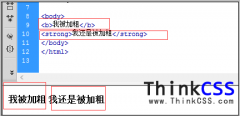 b与strong两个HTML加粗标签有什么区别？
