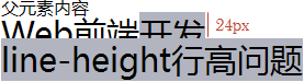 CSS行高设置小 文字重叠问题