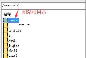 放网站根目录