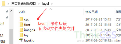 项目中layui文件内文件