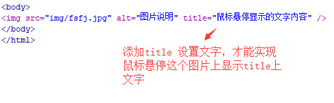 实现鼠标放图片上显示文字