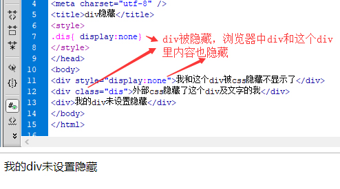 div隐藏_设置div及内容隐藏