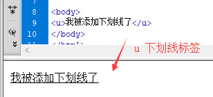 html 下划线标签与CSS下划线样式